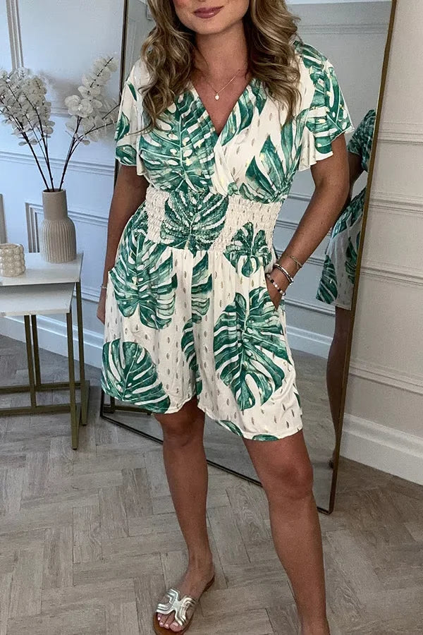 Floral Chic - Mono corto floral