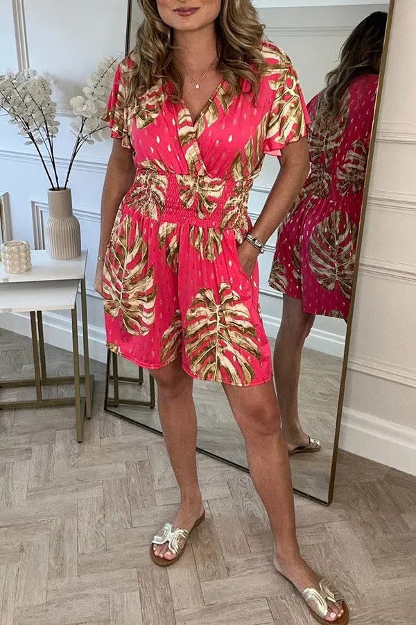 Floral Chic - Mono corto floral