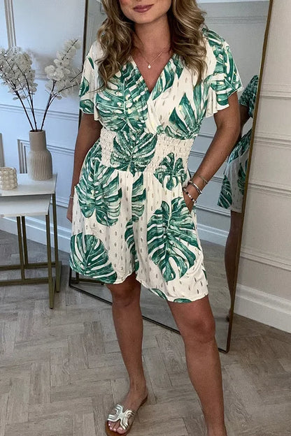 Floral Chic - Mono corto floral